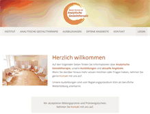 Tablet Screenshot of gestalttherapie-bonn.de